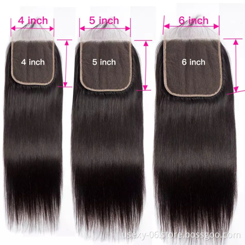 Silk base closure with brazilian hair bundles with closure,hd frontal closure hair,peruvian hair weave bundle with lace closure